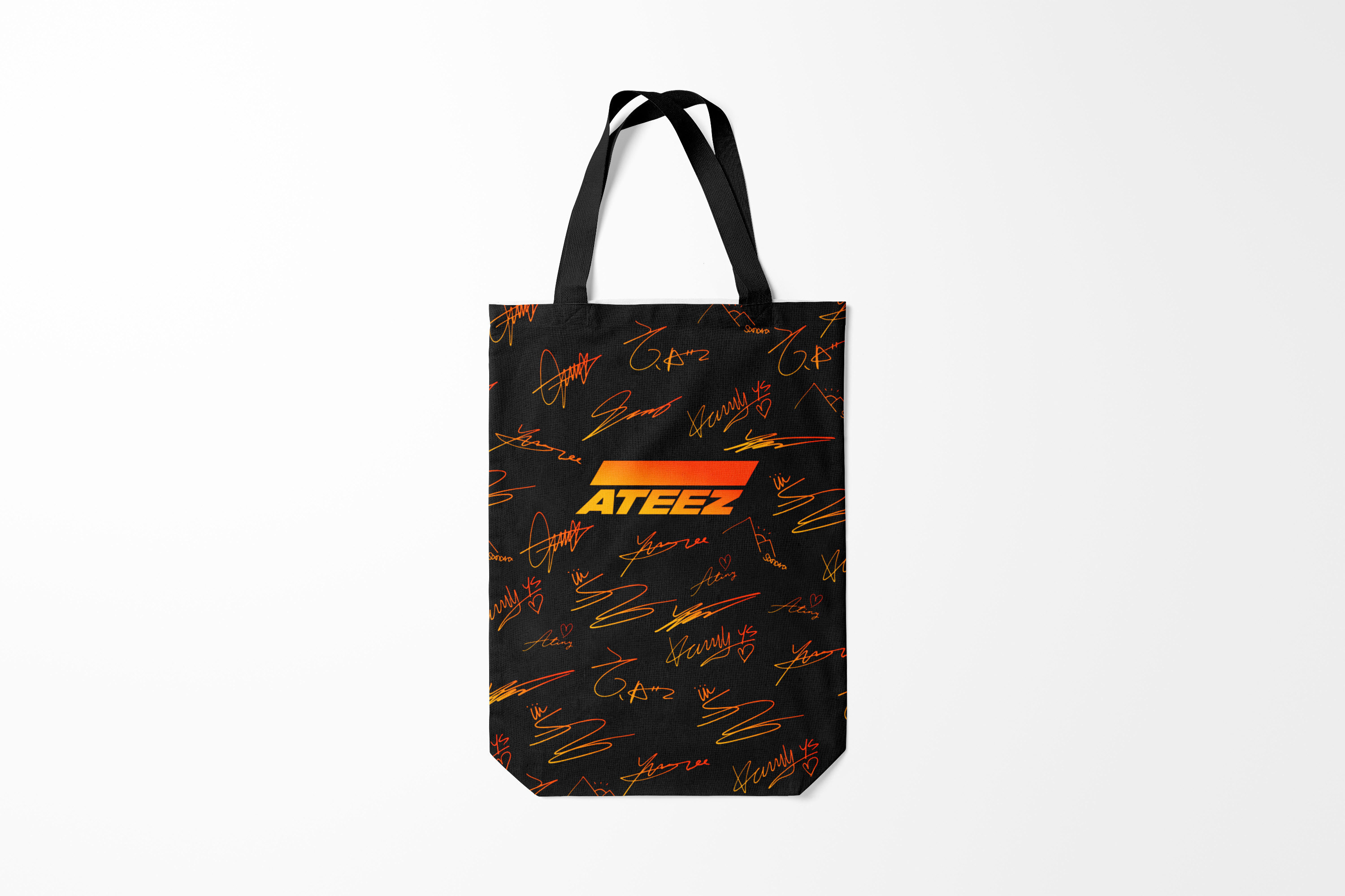 

Сумка шoппер унисекс Burnettie Ateez, черный, Ateez