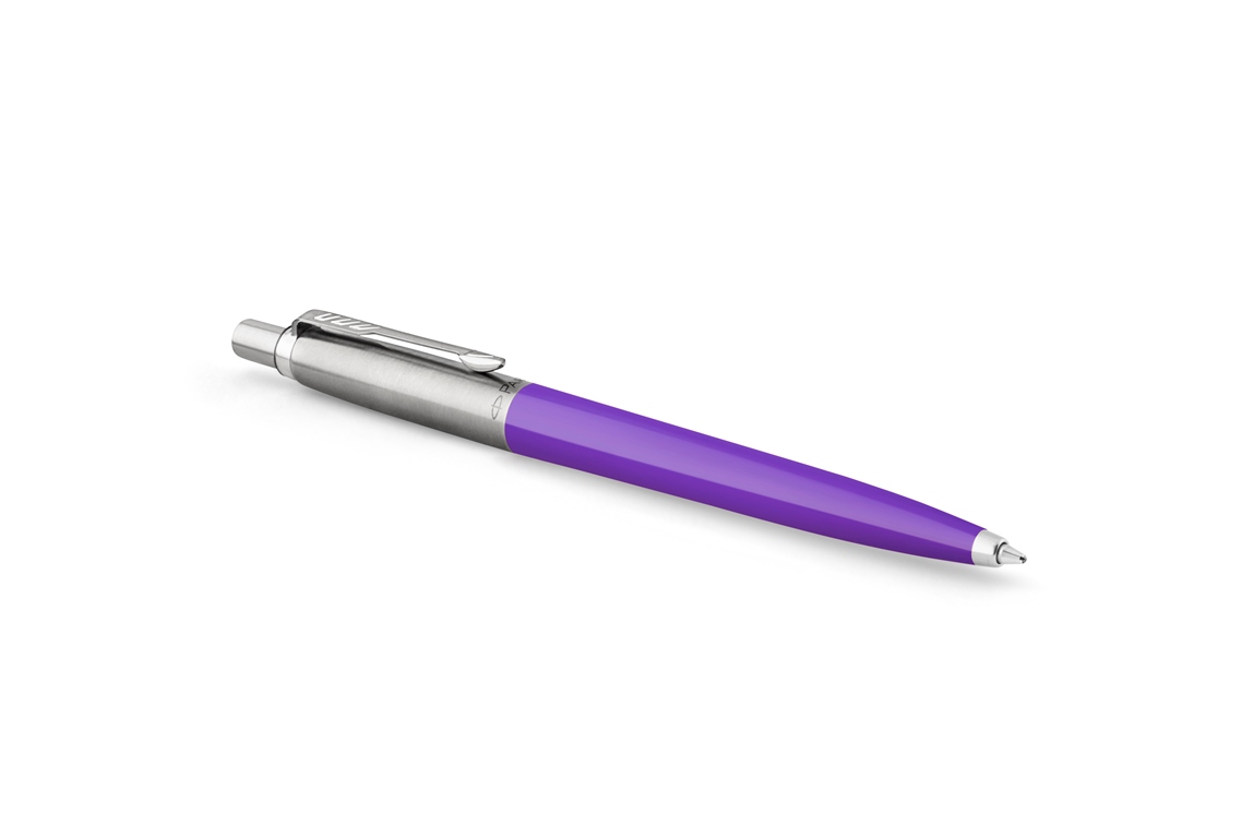 

Шариковая ручка Parker Jotter FROSTY PURPLE R2123140, Шариковая ручка Parker Jotter, цвет FROSTY PURPLE, цвет чернил синий, толщина линии M , в подарочной коробке