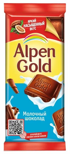

Шоколад Alpen Gold молочный, 3x80 г