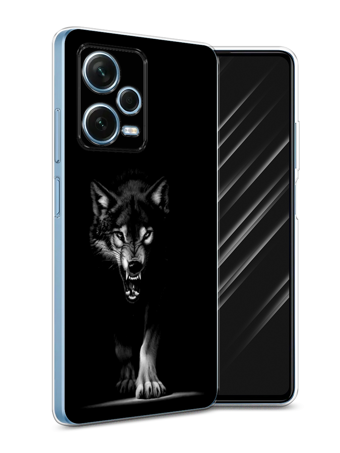 

Чехол Awog для Xiaomi Redmi Note 12 Pro Plus "Волк выходит из ночи", Серый;черный;белый, 317150-1