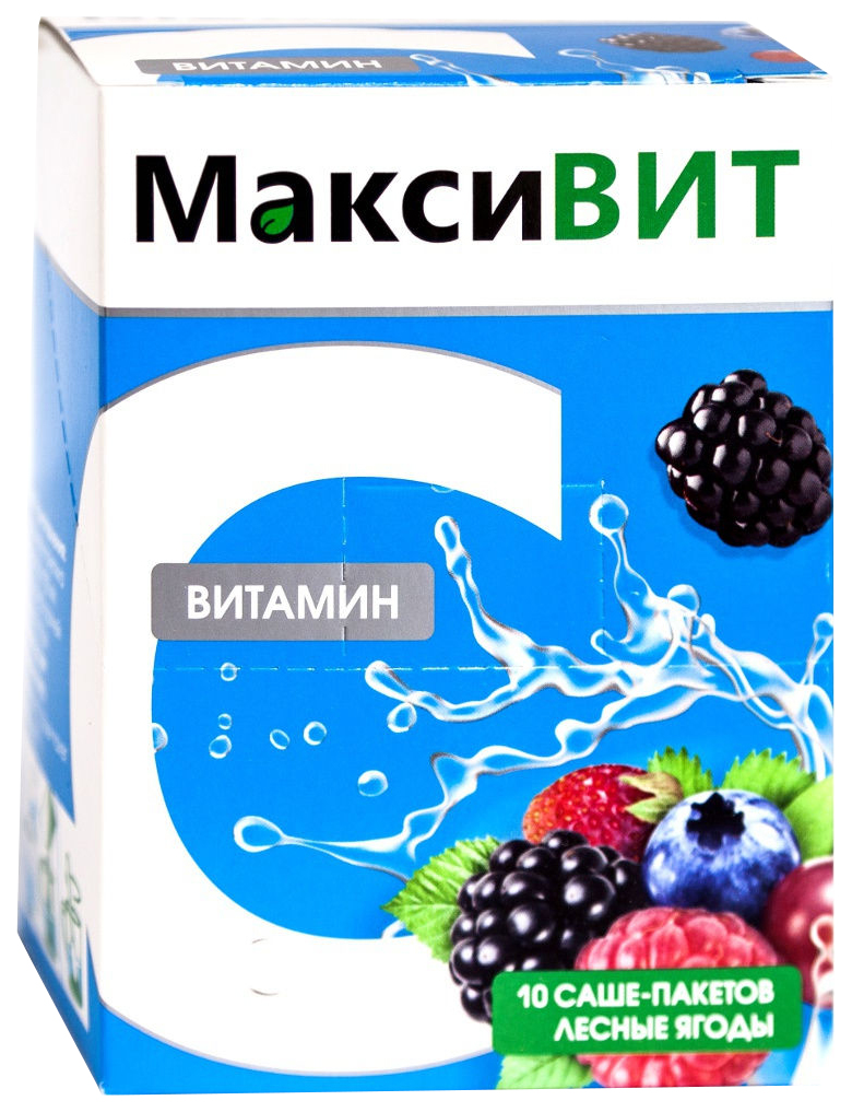 

Витамин С Aveo Максивит лесные ягоды саше 16 г 10 шт.