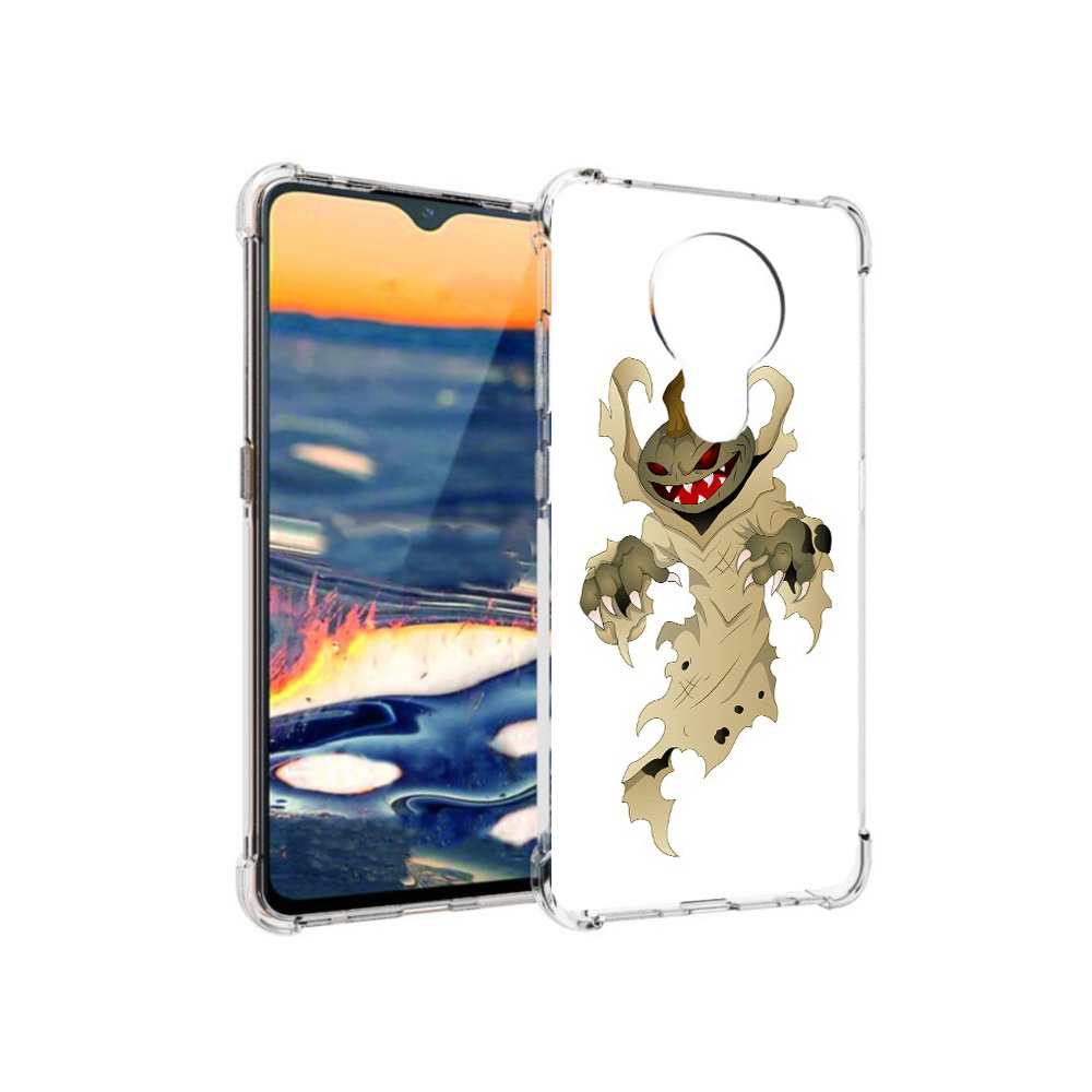 

Чехол MyPads Tocco для Nokia 5.3 призрак хэллоуина (PT227052.106.555), Прозрачный, Tocco