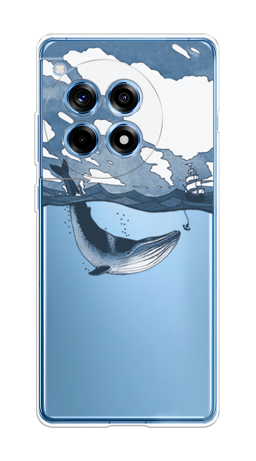 

Чехол на OnePlus 12R "Большой кит", Синий, 154650-1