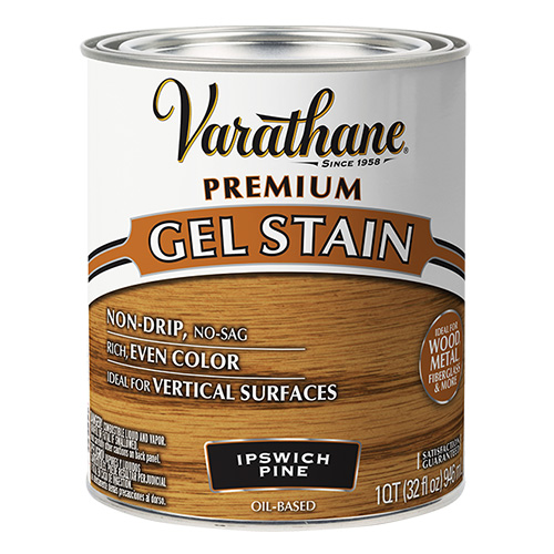 

Масло-Гель для дерева Varathane Gel Stain, тонирующее Масло, 0,946 л, Ипсвичская сосна, Желтый, Premium Gеl Stain.