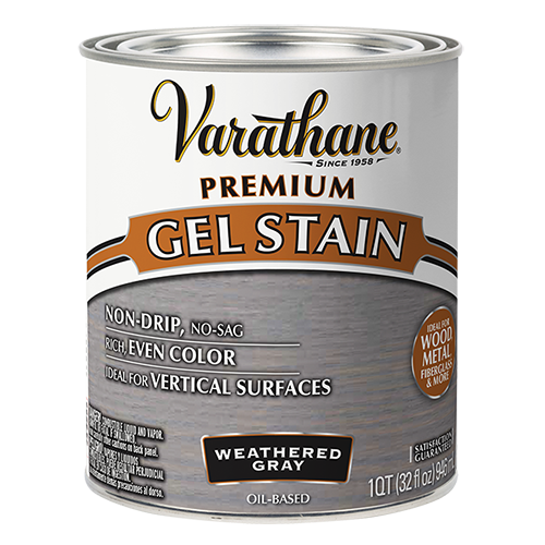 фото Масло-гель для дерева varathane gel stain, тонирующее масло, 0,946 л, выветренный серый