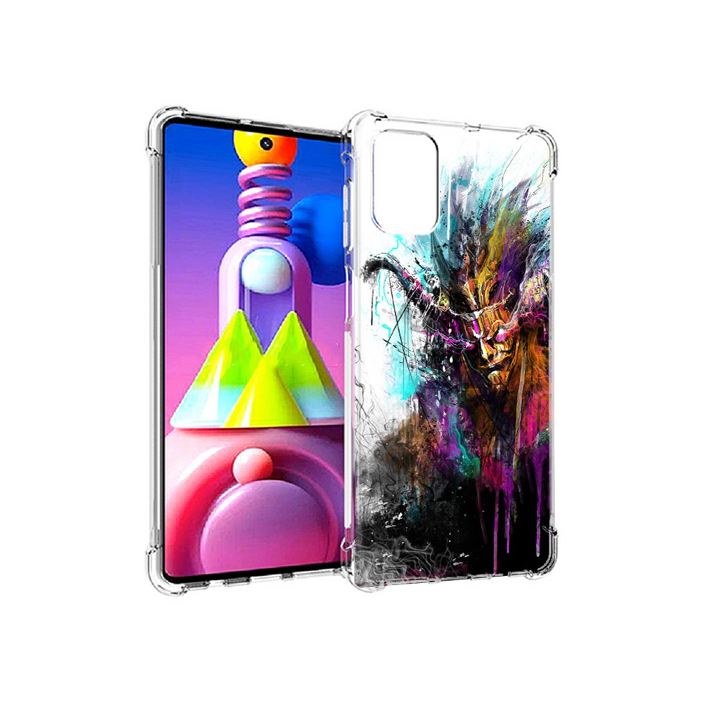 

Чехол MyPads Tocco для Samsung Galaxy M51 яркий дьявол (PT156838.490.709), Прозрачный, Tocco