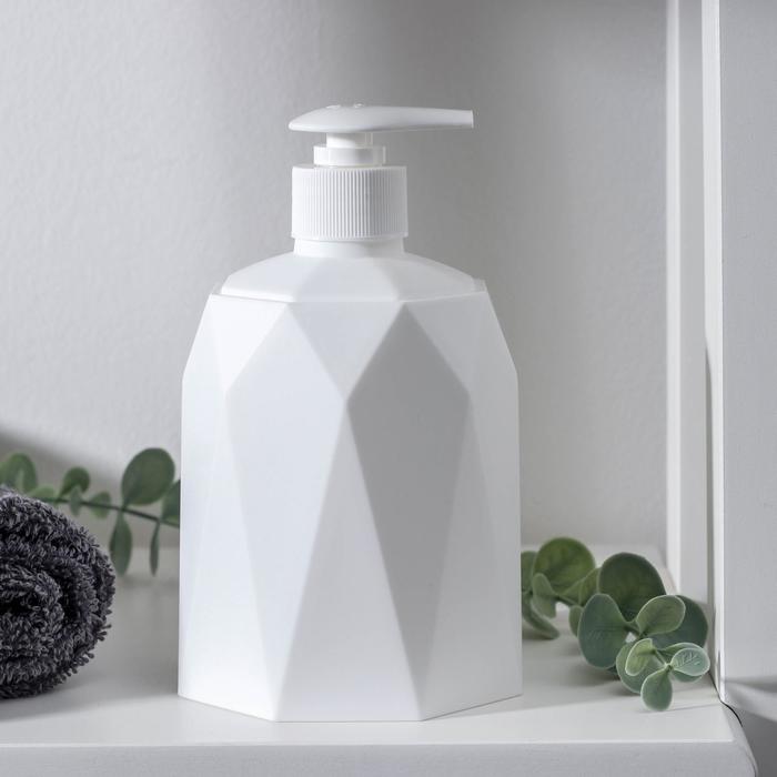 фото Диспенсер для мыла «призма», 330 мл, цвет белый idea