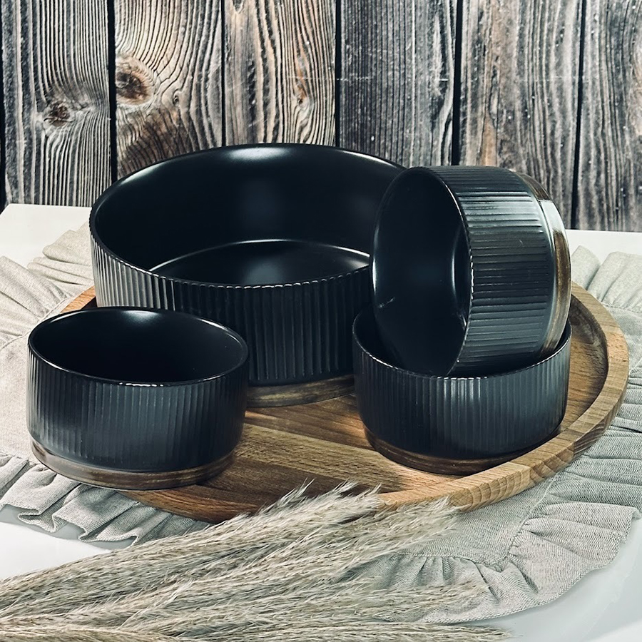 

Салатники набор 7 шт Lenardi Wood, фарфор, Ленарди-Салатники1-26