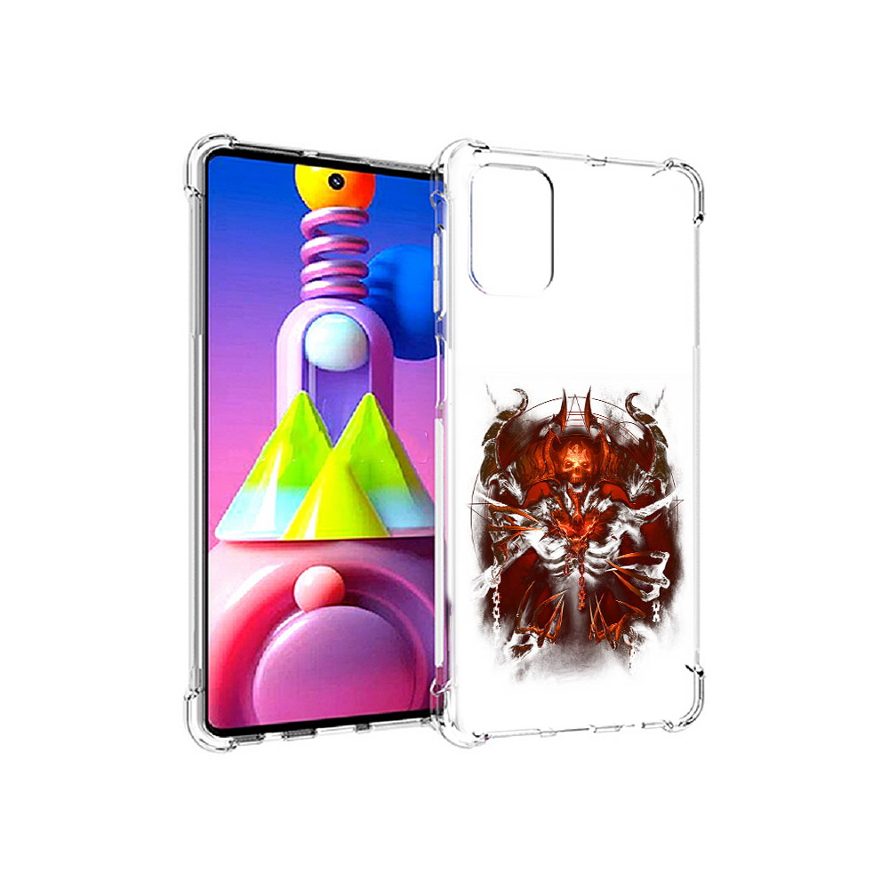 

Чехол MyPads Tocco для Samsung Galaxy M51 яркий демон (PT156838.490.708), Прозрачный, Tocco