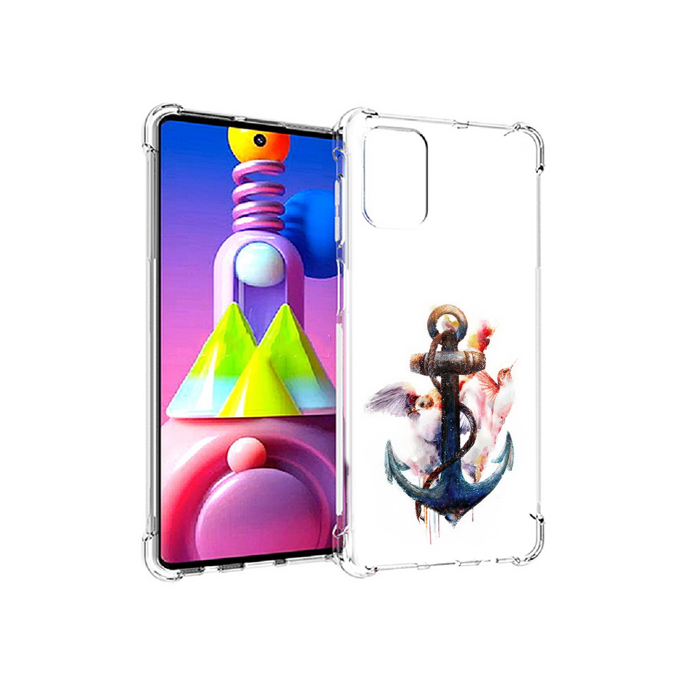Чехол MyPads Tocco для Samsung Galaxy M51 якорь с птицами (PT156838.490.703)