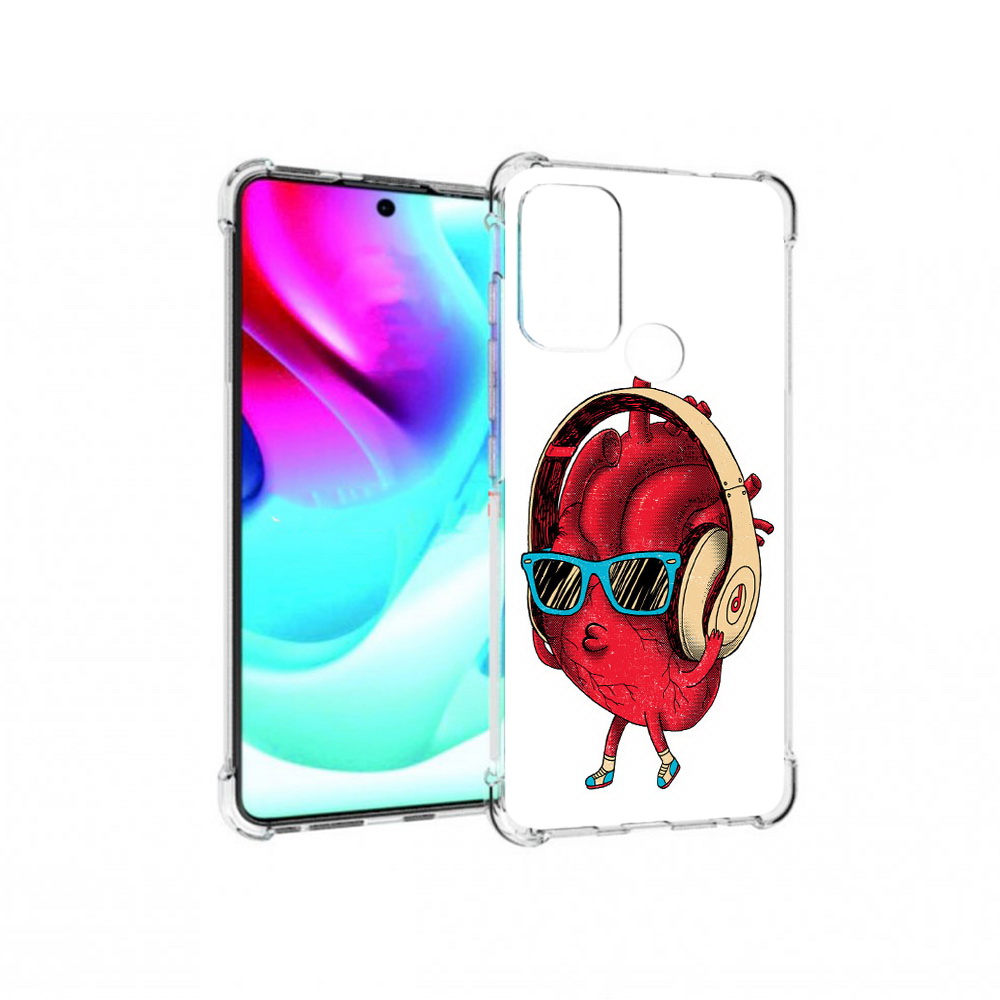 

Чехол MyPads Tocco для Motorola Moto G60S слушай сердце (PT227079.361.609), Прозрачный, Tocco