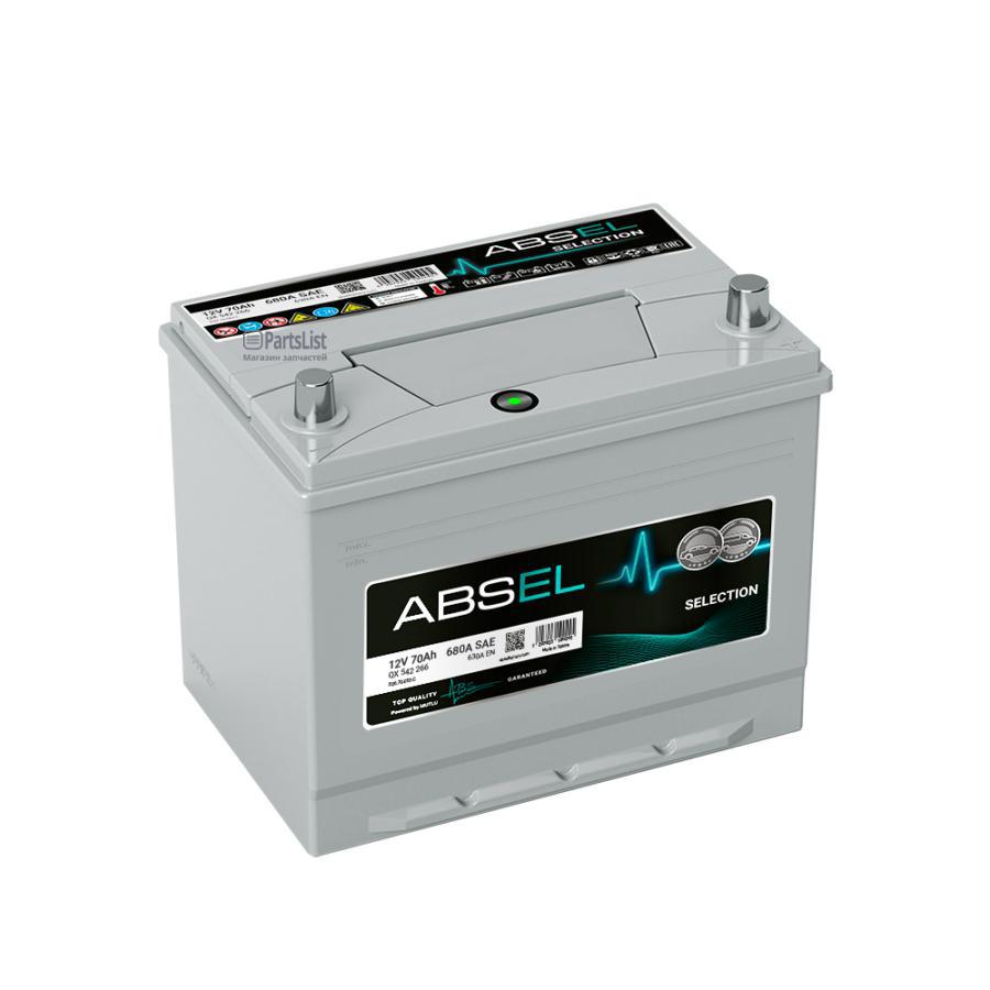 Аккумулятор Absel Selection 12V 70Ah 630A 260X173X204 Оп