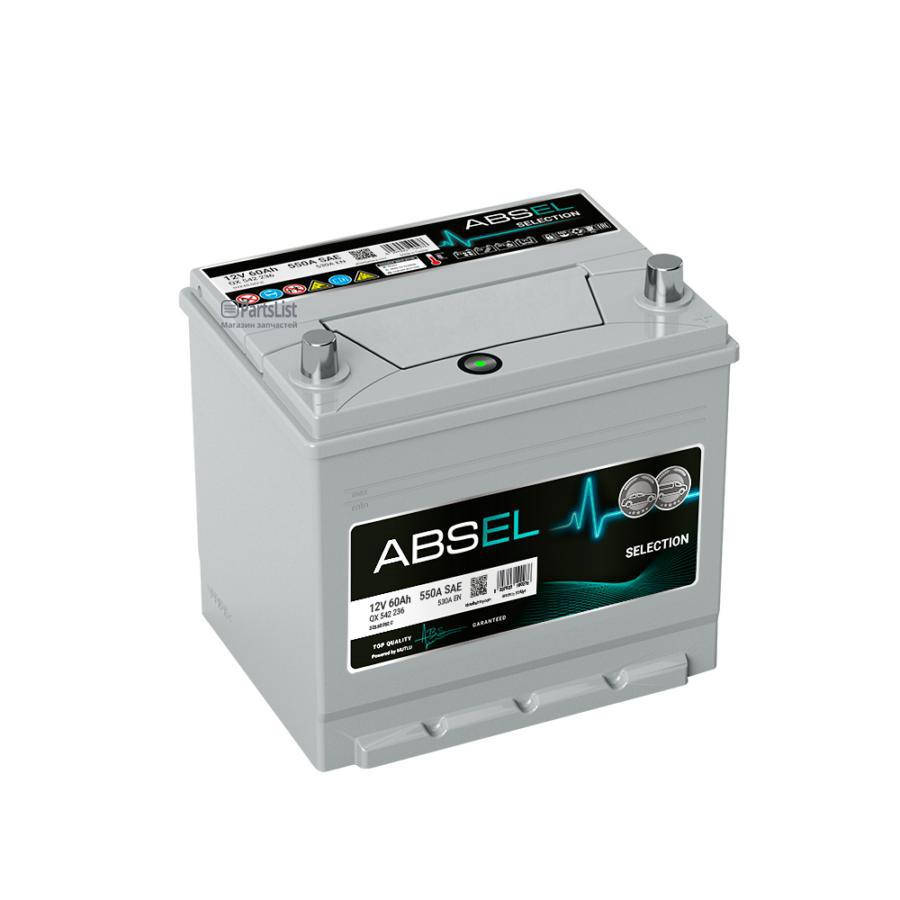 Аккумулятор Absel Selection 12V 60Ah 520A 232X173X204 Оп