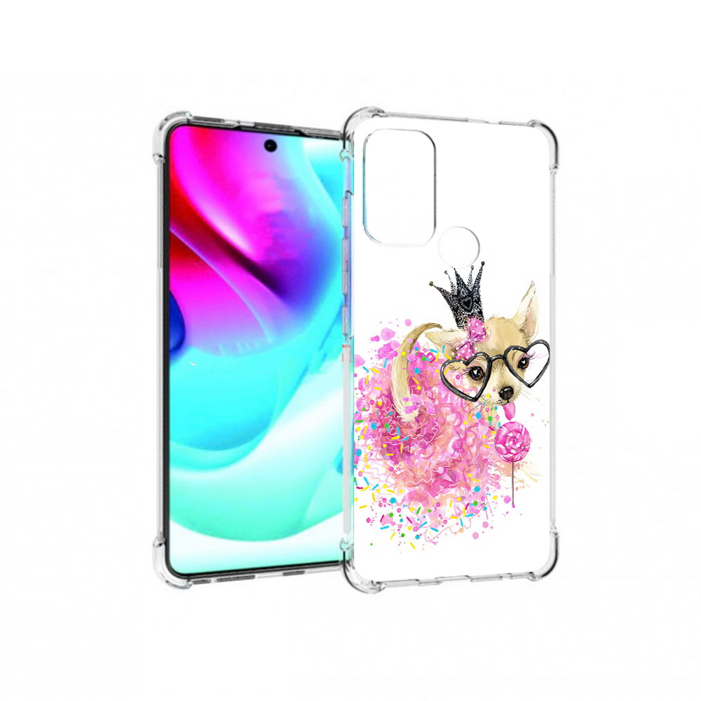

Чехол MyPads Tocco для Motorola Moto G60S сладкая принцесса (PT227079.361.606), Прозрачный, Tocco