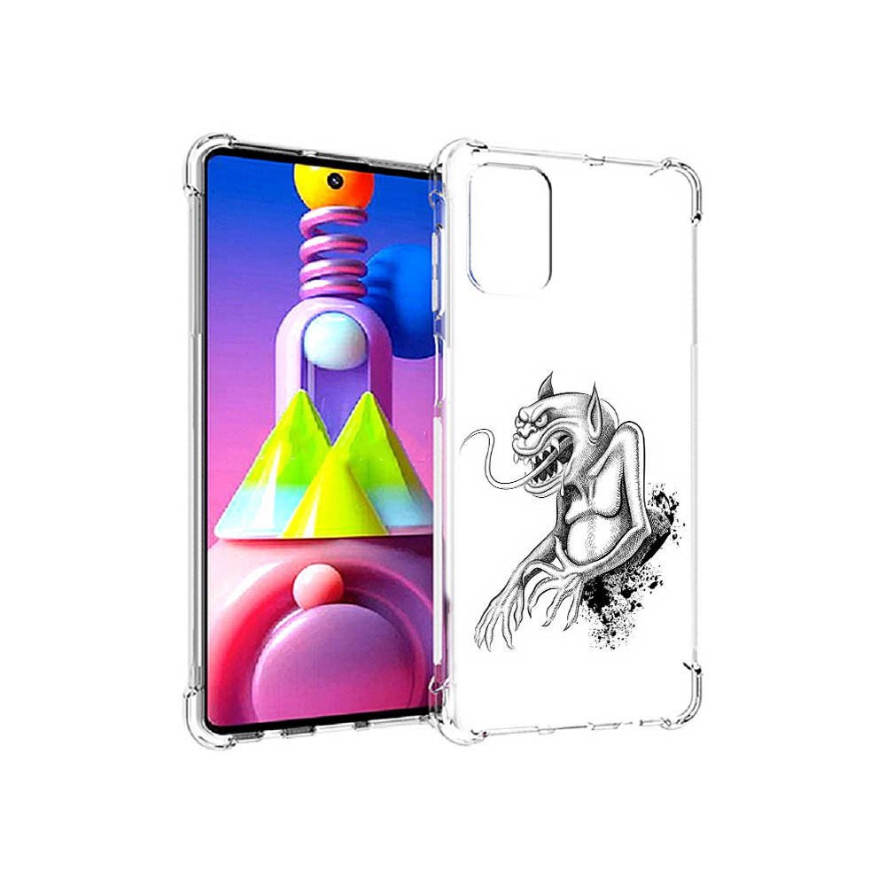 

Чехол MyPads Tocco для Samsung Galaxy M51 чорт (PT156838.490.692), Прозрачный, Tocco