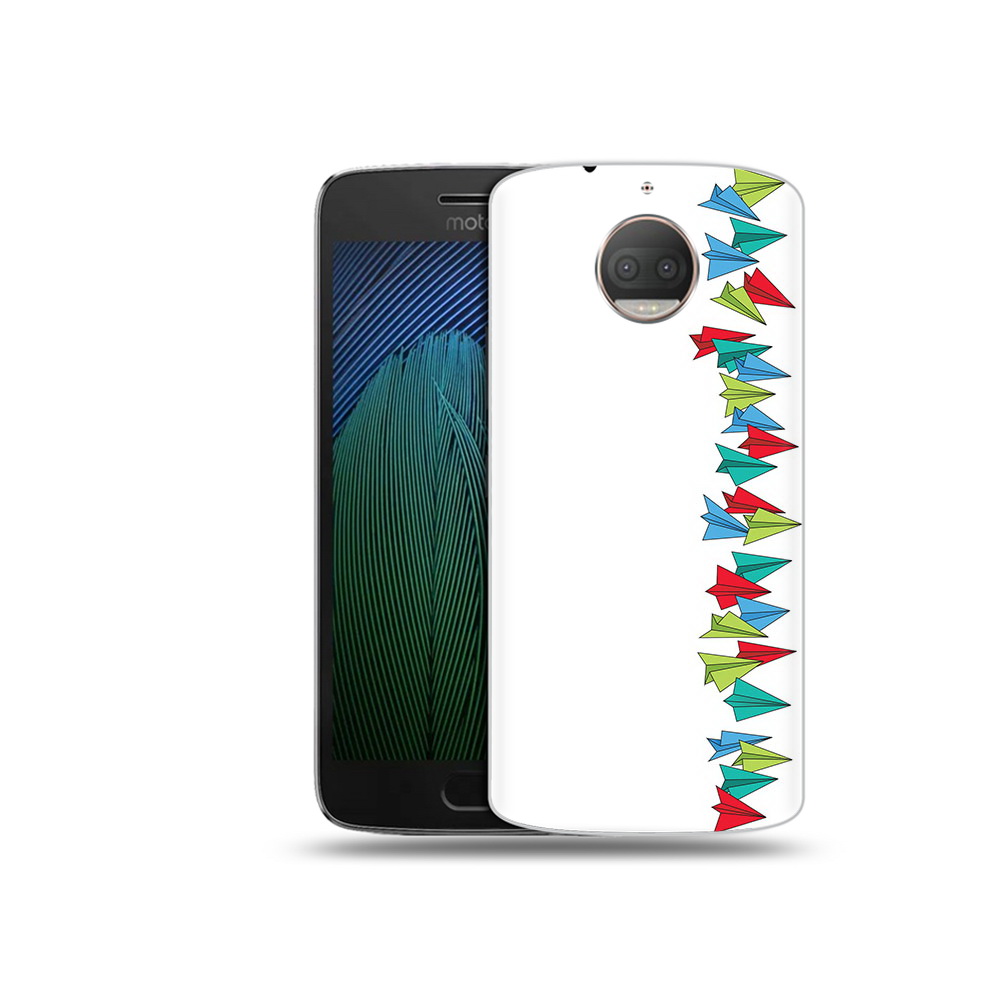 

Чехол MyPads Tocco для Motorola Moto G5S Plus самолетики из листочков (PT75337.377.593), Прозрачный, Tocco