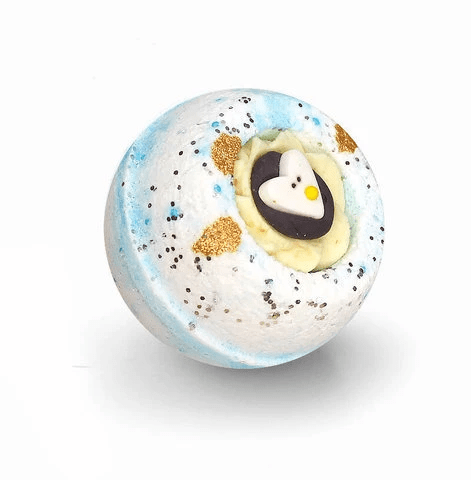 фото Шарик-десерт для ванн берегиня пингвинчик 140 гр