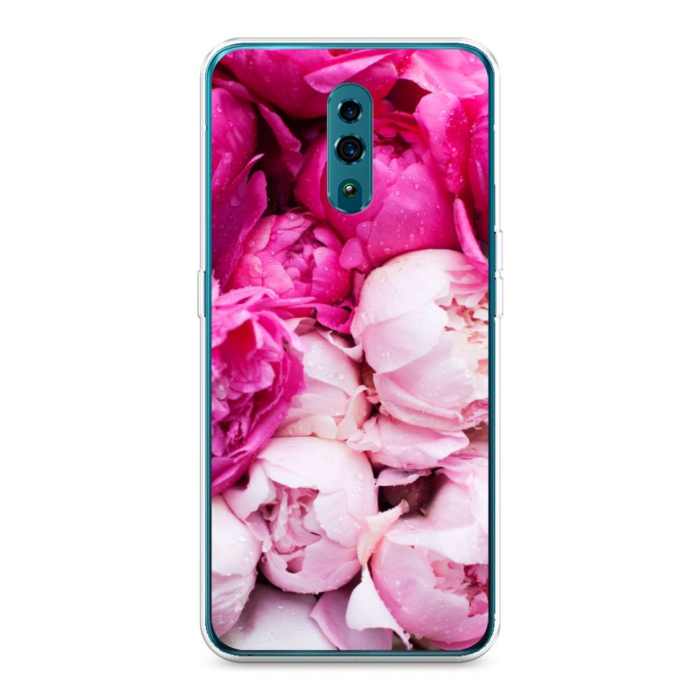 фото Чехол awog "пионы розово-белые" для oppo reno