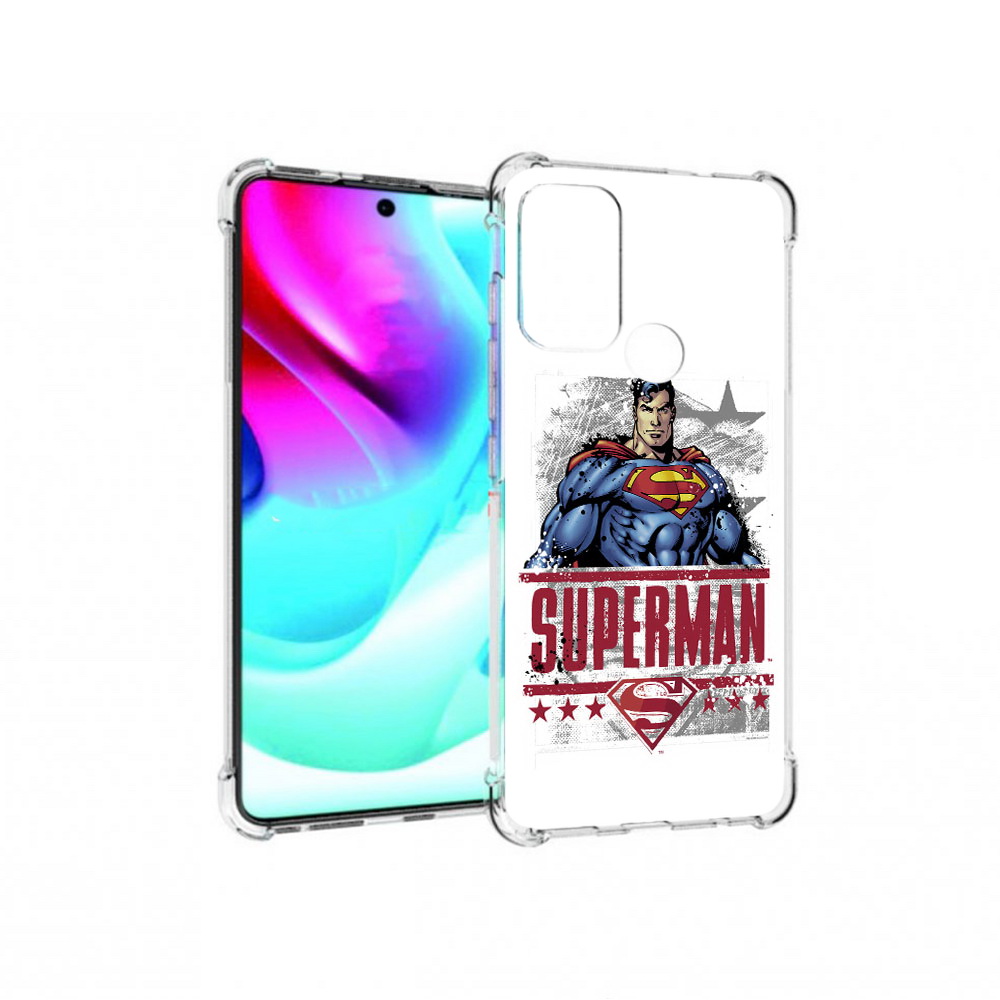 

Чехол MyPads Tocco для Motorola Moto G60S рисунок супермен (PT227079.361.583), Прозрачный, Tocco