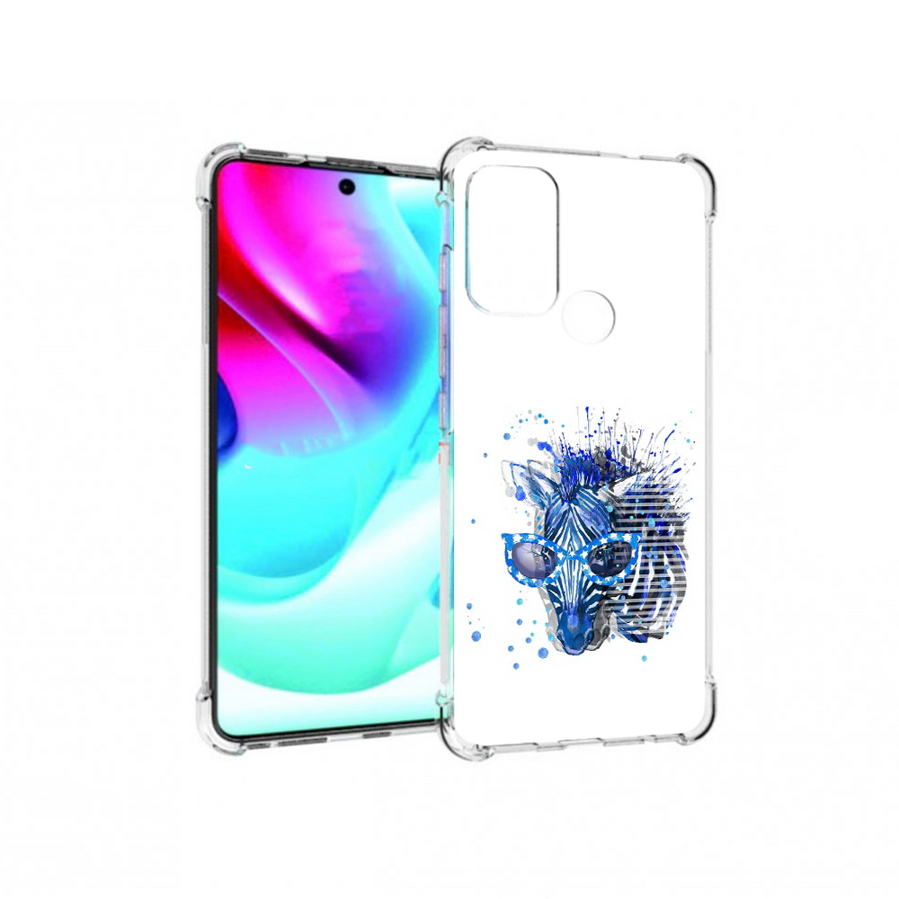 

Чехол MyPads Tocco для Motorola Moto G60S расплывчатая зебра (PT227079.361.577), Прозрачный, Tocco