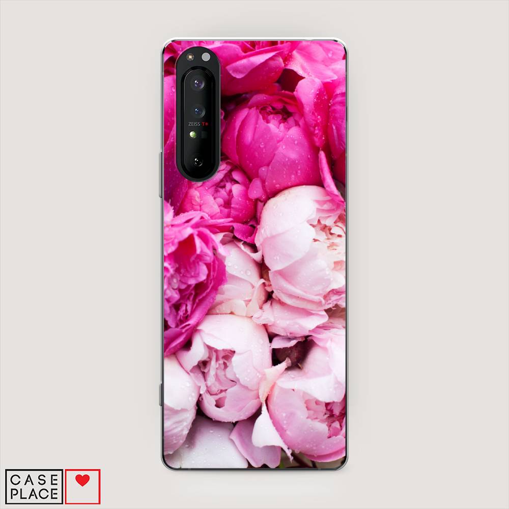 фото Чехол awog "пионы розово-белые" для sony xperia 1 ii