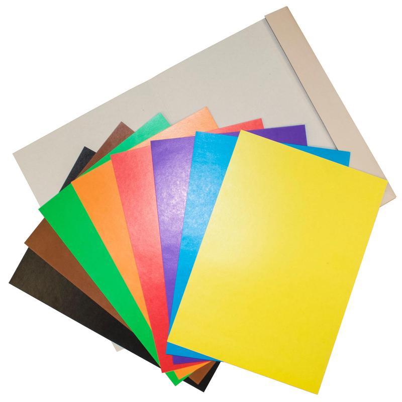 Картон цветной мелованный Луч Школа творчества (8 цветов, 8 листов, А4, 220 г/м2), 50 уп