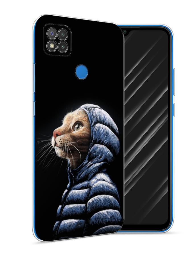 

Чехол Awog на Xiaomi Redmi 9C "Кот в капюшоне", Разноцветный, 39050-2