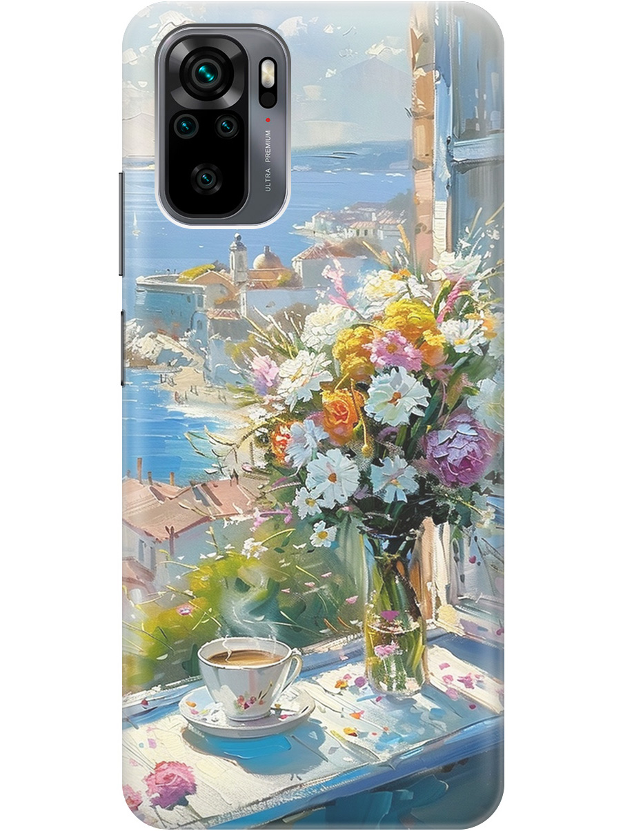 

Силиконовый чехол на Xiaomi Redmi Note 10 / Note 10S / Poco M5s с принтом 867736, Прозрачный;белый;голубой, 725168222