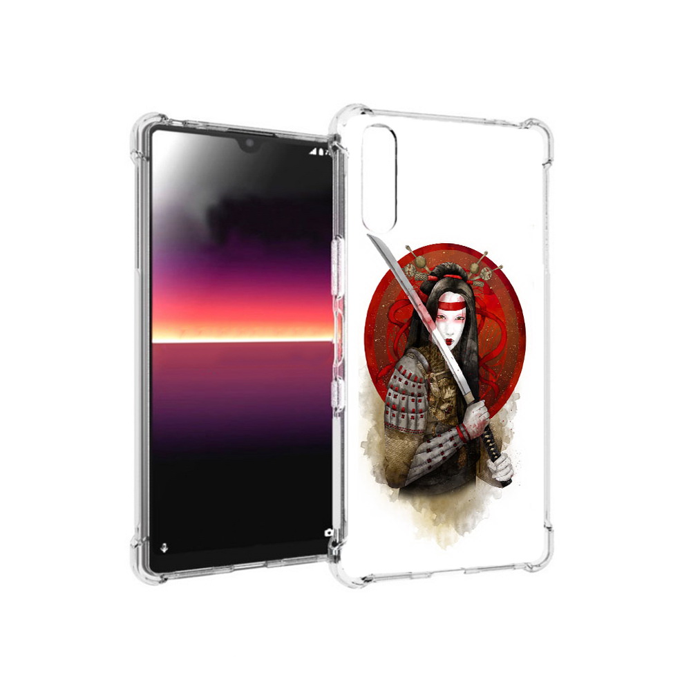 

Чехол MyPads Tocco для Sony Xperia L4 рисованная девушка с катаной (PT227010.235.580), Прозрачный, Tocco