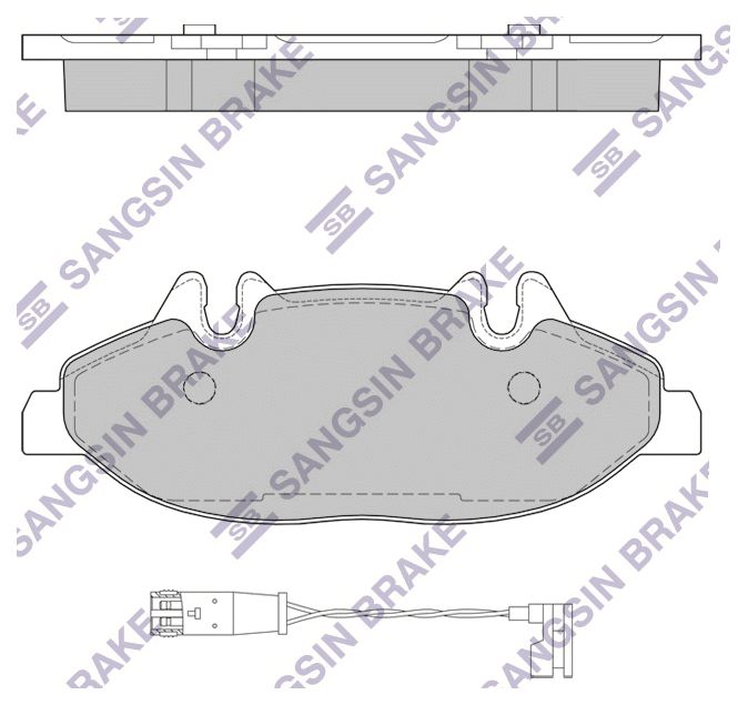 

Тормозные колодки Sangsin brake передние sp2331