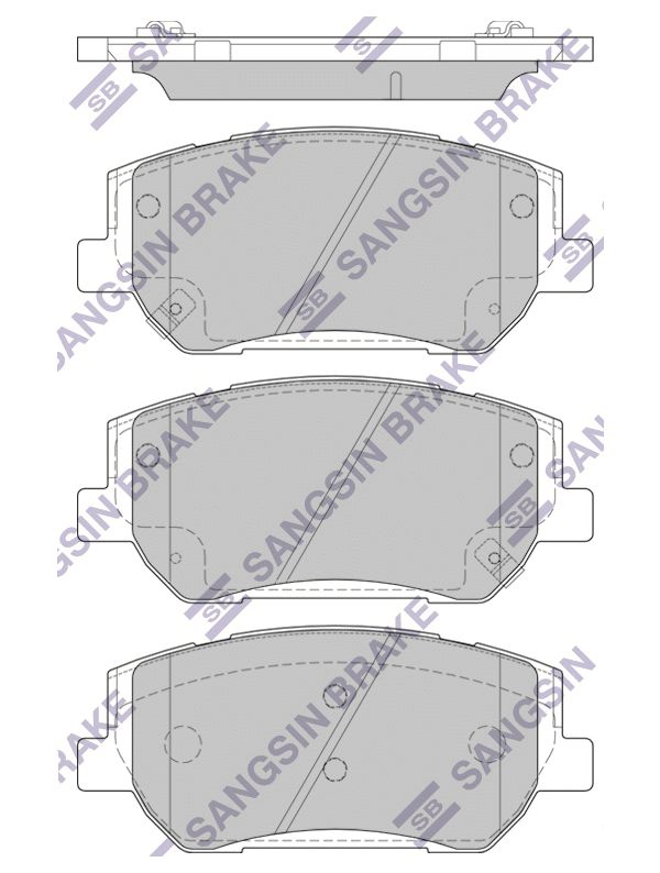 

Тормозные колодки Sangsin brake sp1913
