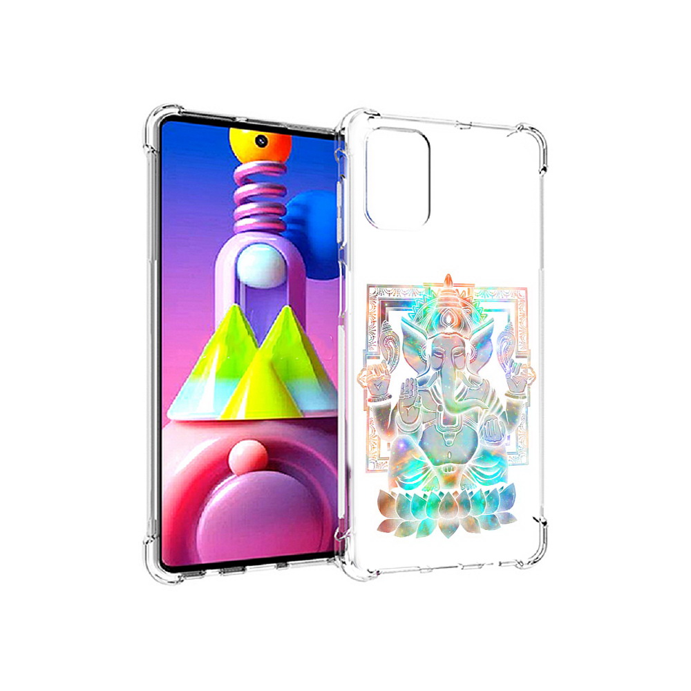 

Чехол MyPads Tocco для Samsung Galaxy M51 умный слон (PT156838.490.654), Прозрачный, Tocco