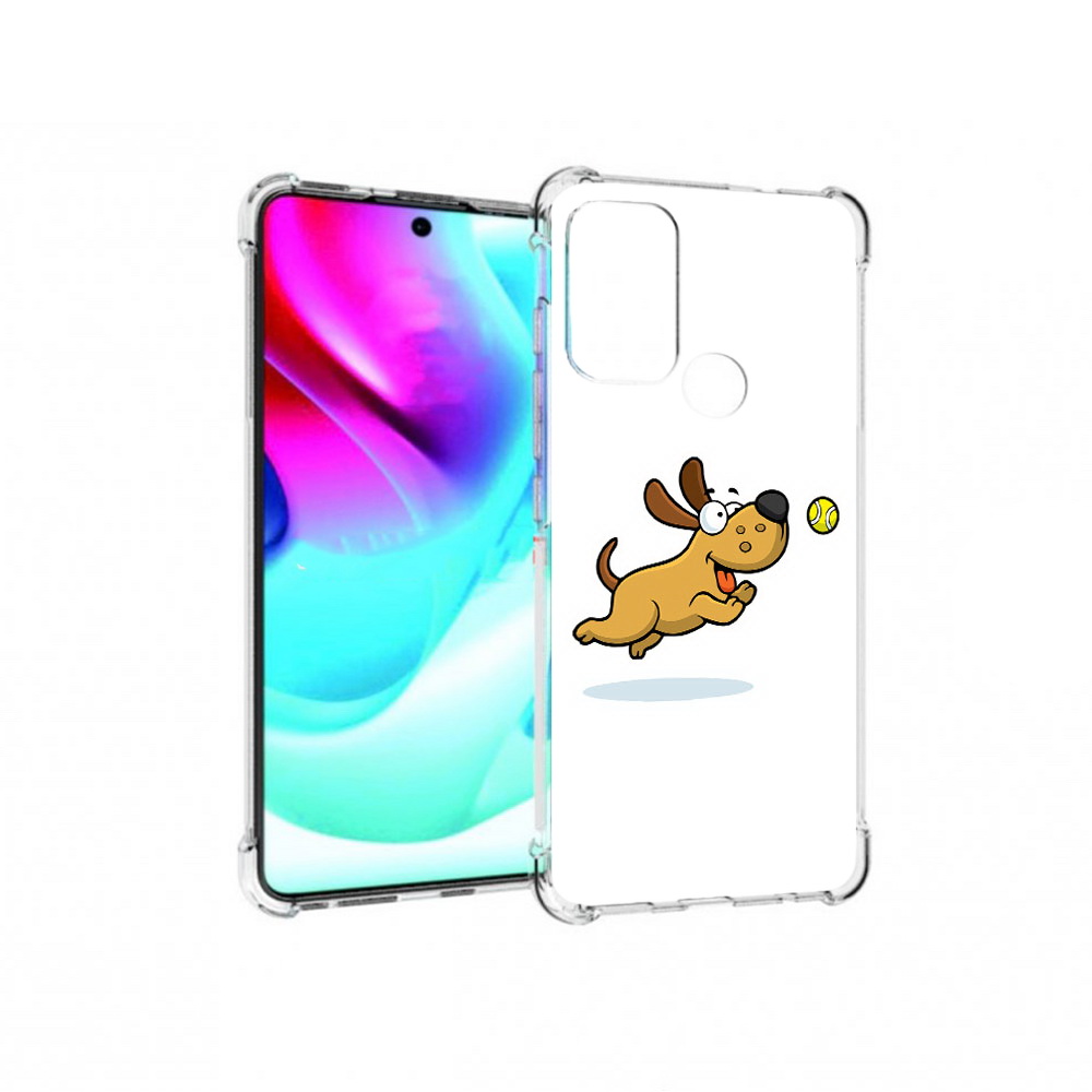 

Чехол MyPads Tocco для Motorola Moto G60S пёсик (PT227079.361.563), Прозрачный, Tocco