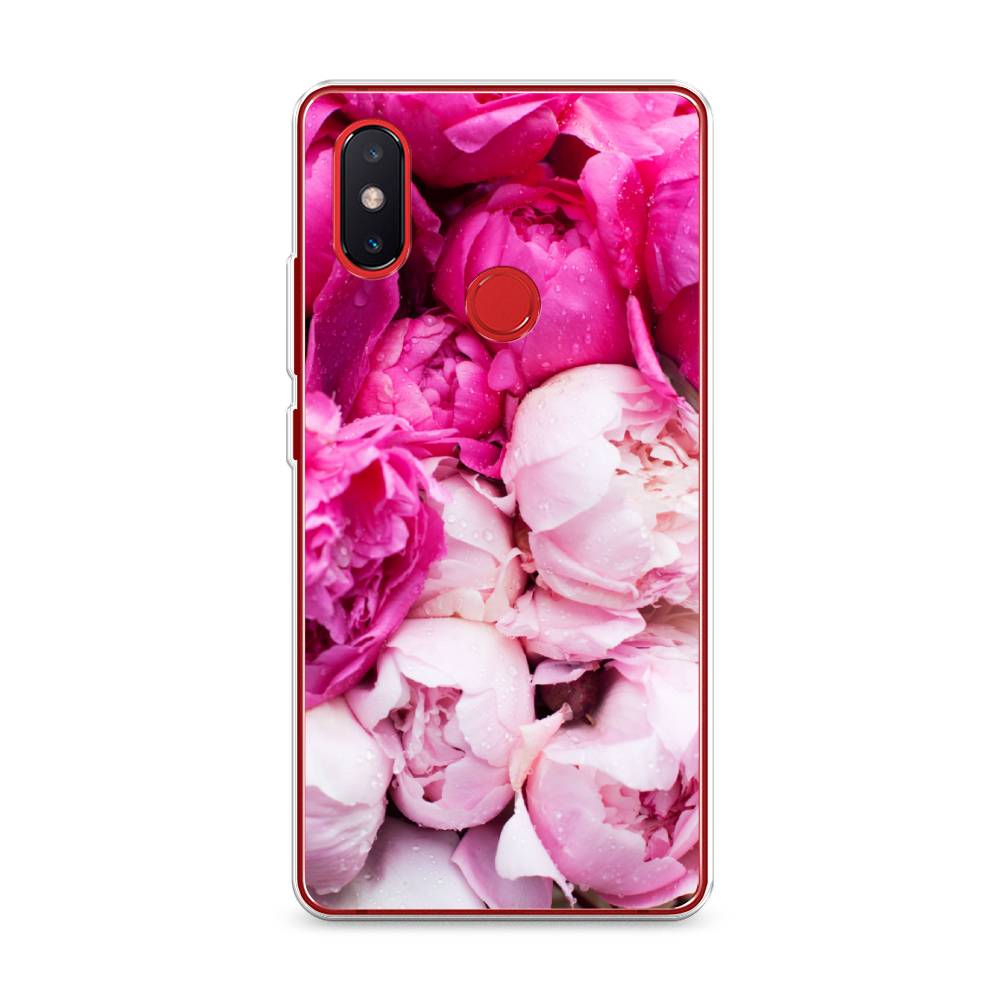 фото Чехол awog "пионы розово-белые" для xiaomi mi 8 se