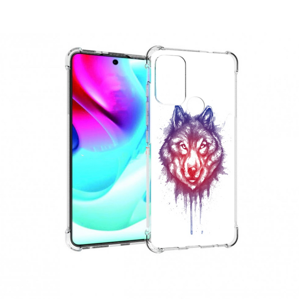 

Чехол MyPads Tocco для Motorola Moto G60S пушистый волк (PT227079.361.561), Прозрачный, Tocco