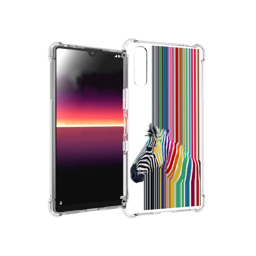 

Чехол MyPads Tocco для Sony Xperia L4 радужная зебра (PT227010.235.565), Прозрачный, Tocco