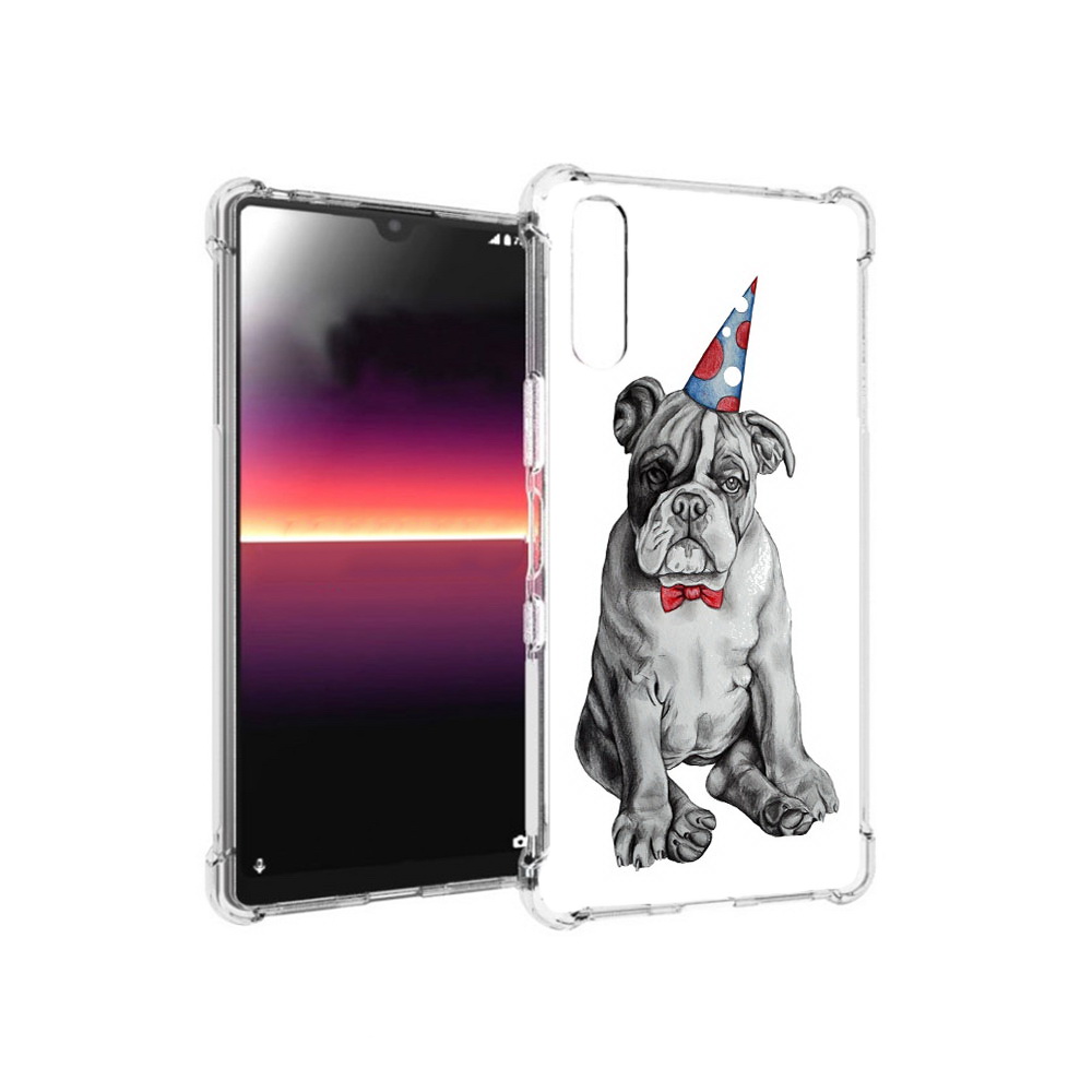 

Чехол MyPads Tocco для Sony Xperia L4 праздничный щенок (PT227010.235.554), Прозрачный, Tocco