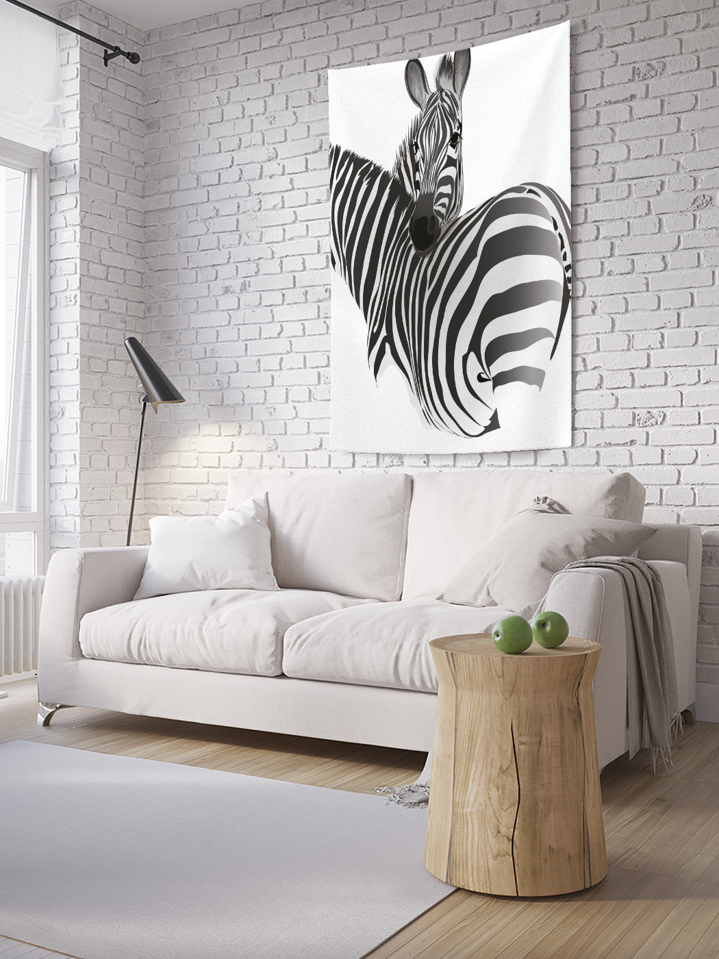 

Вертикальное фотопанно на стену JoyArty Дуэт зебр 150x200 см, Дуэт зебр
