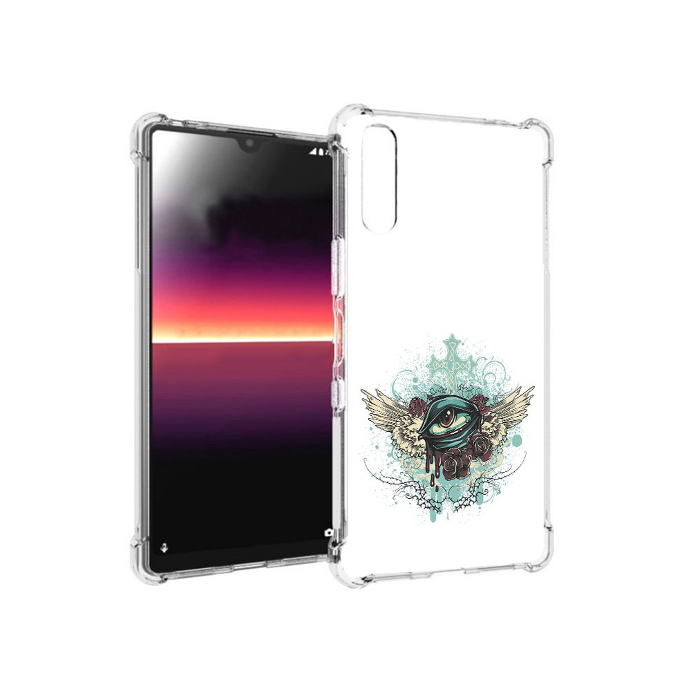 

Чехол MyPads Tocco для Sony Xperia L4 плачущий глаз с крыльями (PT227010.235.544), Прозрачный, Tocco