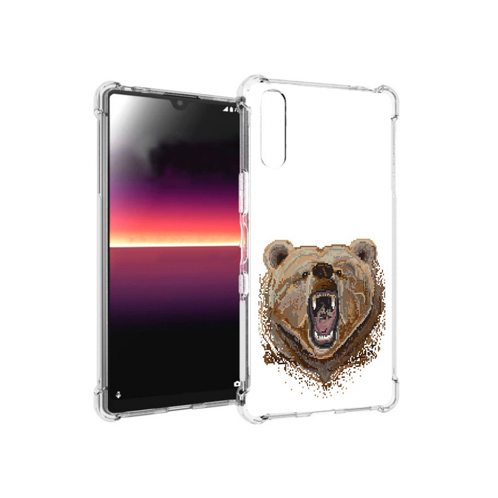 

Чехол MyPads Tocco для Sony Xperia L4 пиксельный медведь (PT227010.235.539), Прозрачный, Tocco