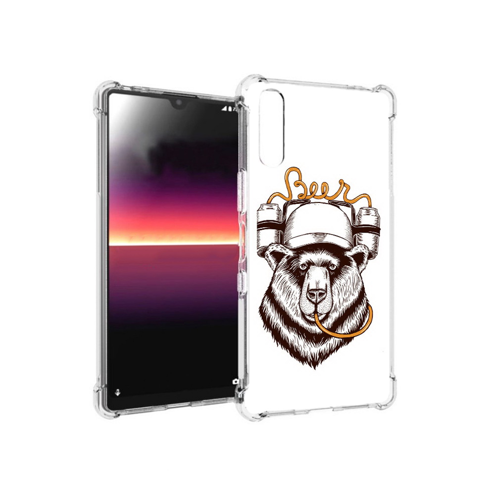 

Чехол MyPads Tocco для Sony Xperia L4 пивной медведь (PT227010.235.538), Прозрачный, Tocco