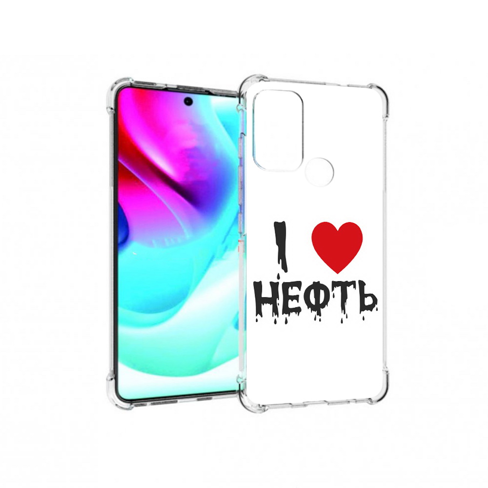 

Чехол MyPads Tocco для Motorola Moto G60S нефть (PT227079.361.522), Прозрачный, Tocco