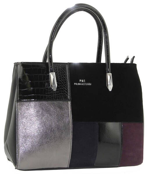 

Сумка женская Polina & Eiterou (Balina) W 2559 черный комбинированный, W 2559