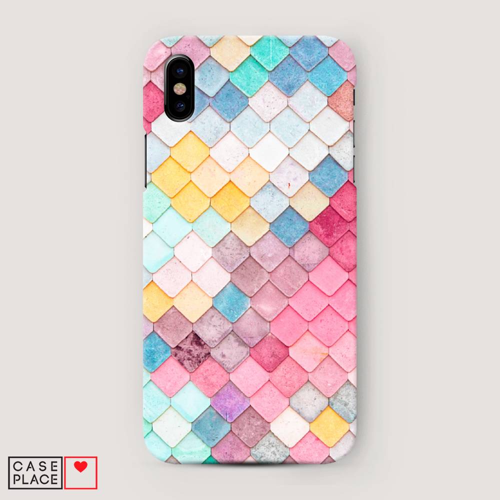 

Пластиковый чехол "Нежные ромбики" на Apple iPhone XS Max (10S Max), 11920-3