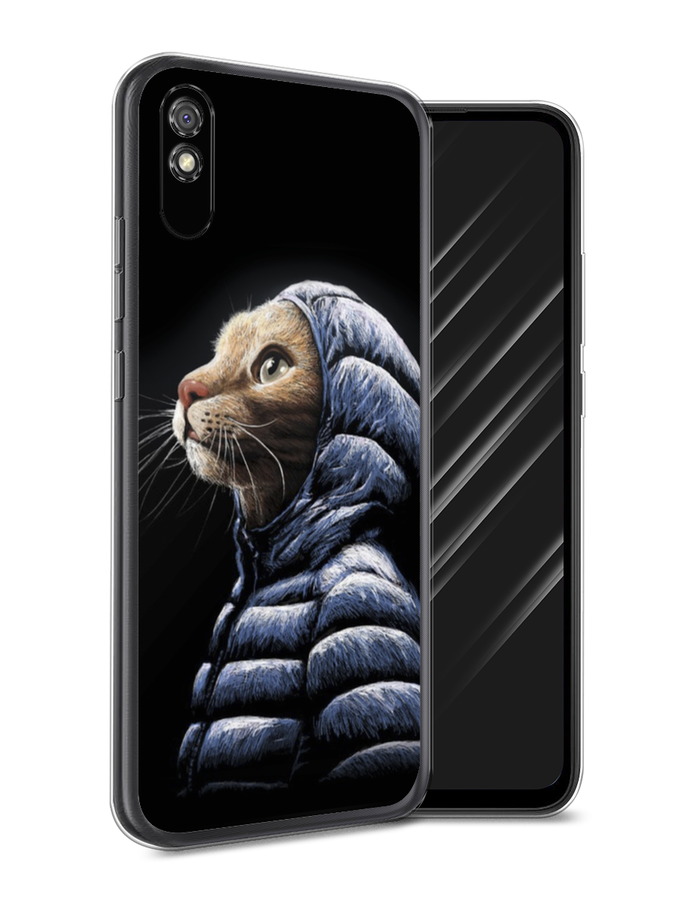 

Чехол Awog на Xiaomi Redmi 9A "Кот в капюшоне", Разноцветный, 38950-2