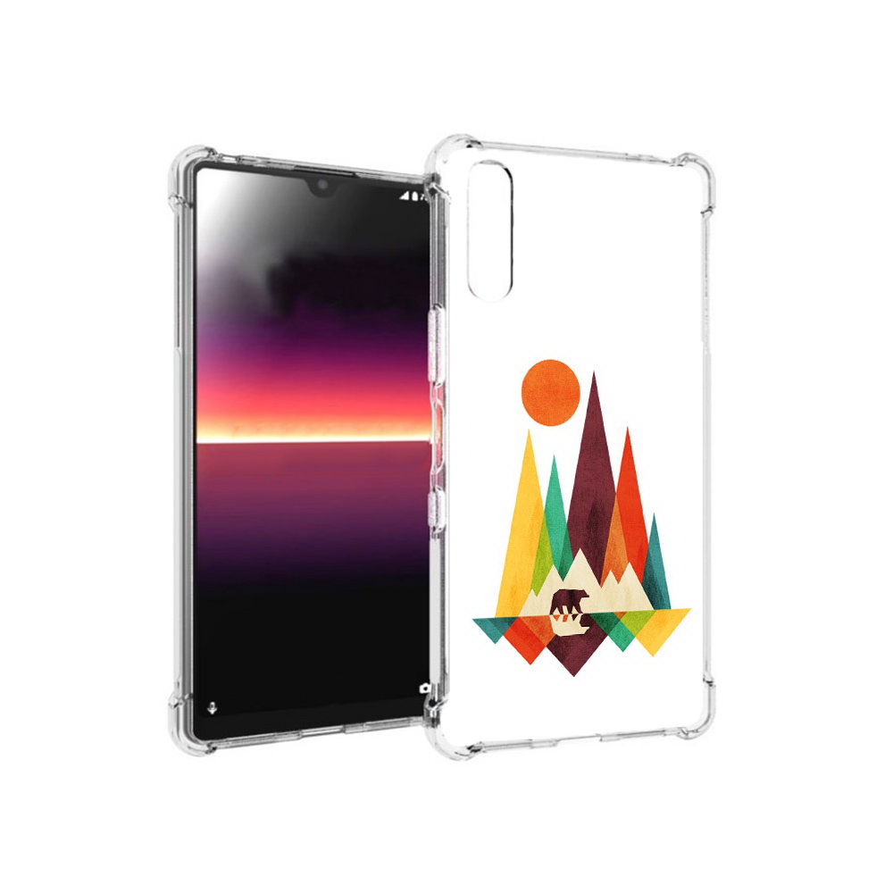 

Чехол MyPads Tocco для Sony Xperia L4 нарисованные горы с медведем (PT227010.235.506), Прозрачный, Tocco
