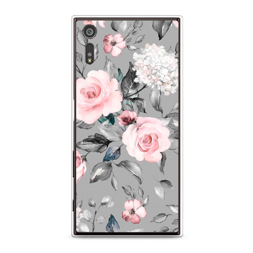 

Чехол Awog "Розы на сером" для Sony Xperia XZ, 51450-8