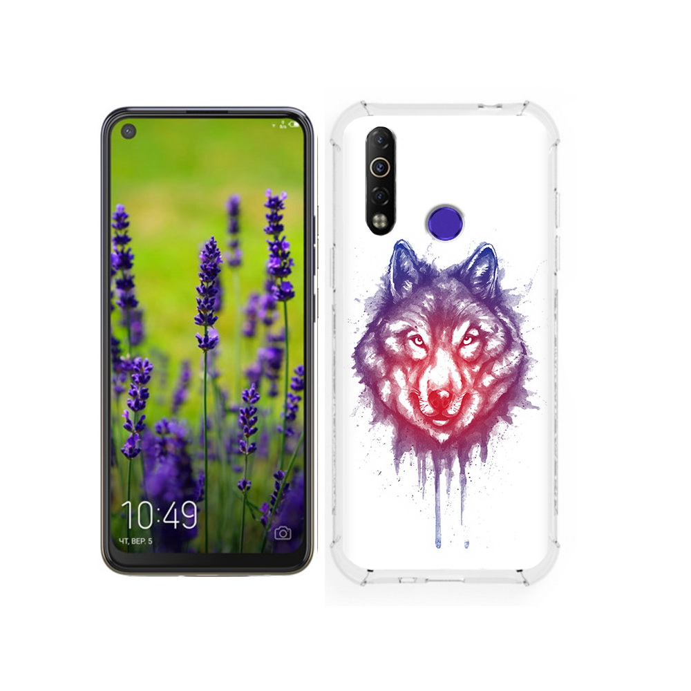 

Чехол MyPads Tocco для Tecno Camon 12 пушистый волк, Tocco