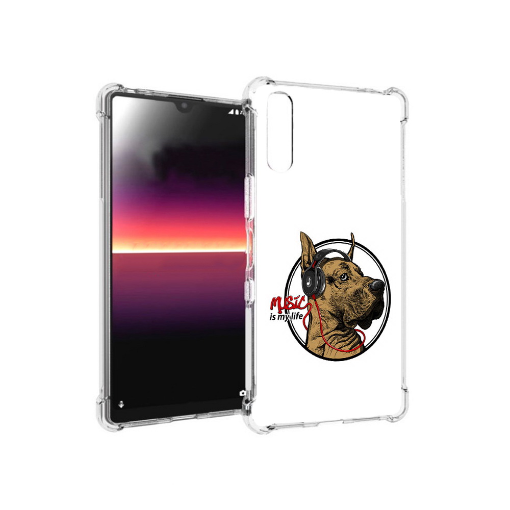 

Чехол MyPads Tocco для Sony Xperia L4 музыкальная собака (PT227010.235.490), Прозрачный, Tocco