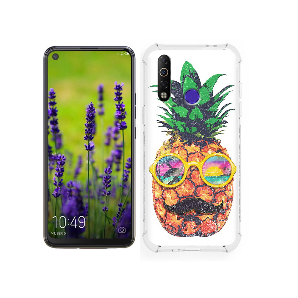 

Чехол MyPads Tocco для Tecno Camon 12 прикольный ананас с лицом, Tocco